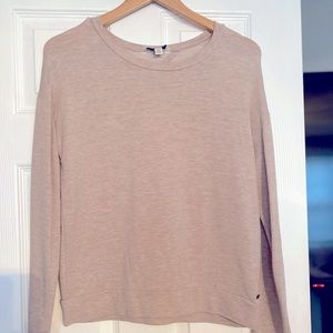 Long sleeve top with open back